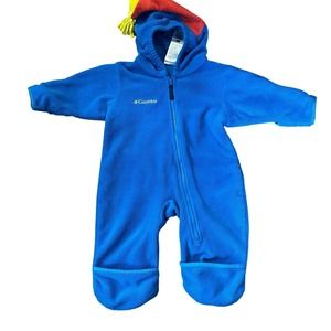 Columbia Blue Kids One Piece Bodysuit